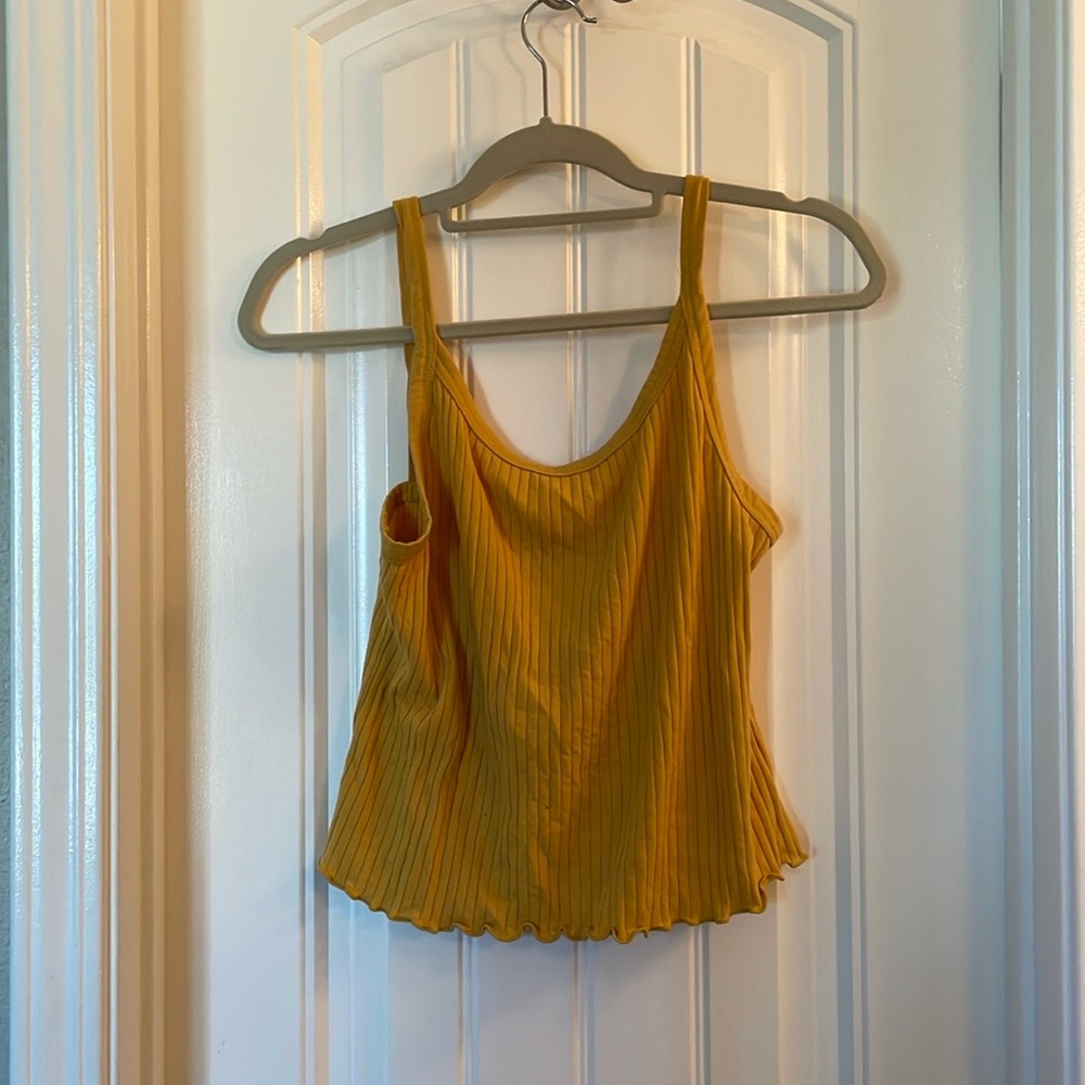 Mustard Old Navy tank top